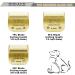 Buy 7FC/5FC/4FC Ceramic Dog Clads - Compatible with MOSER 45-50 Heiniger Andis Oster A5 Wahl KM10 - 3-Pack Gold Set - Buy Online on GoSupps.com