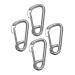4 Pieces Stainless Steel 316 Spring Hook Carabiner 1/4" (6mm) Marine Grade Safety Clip