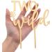 LOVENJOY Two Wild Cake Topper Gold Acrylic for Boy Girl 2nd Birthday Cake Decorations Gift Boxed - Buy Online on GoSupps.com