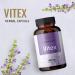 HERBAMAMA Organic Vitex Chasteberry Supplement for Women - Vegan 1000mg 100 Capsules - Buy Online on GoSupps.com