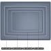 Hubulk Dog Feeding Mat - Silicone Pet Food/Water Bowl Placemat - Spill Proof, Non-Slip, Waterproof Tray - 19x12x0.5 Grey - Buy Online on GoSupps.com