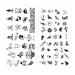 Niceneeded Animal Themed Nail Art Stamping Kit - 6 PCs Stamping Plates for Cat & Owl Designs | Perfect for Women - Buy Online on GoSupps.com