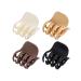 Toderoy 4 PCS Hair Clips for Thin Hair  Medium Size Non-slip Matte Octopus Claw Hair Clips for Women  Double Row Teeth Jaw Clips with Neutral Color