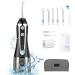 Water Dental Flosser H2ofloss Cordless Oral Irrigator Rechargeable Teeth Cleaners for Braces Oral Care Waterproof and Portable for Travel with 6 Nozzles