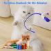 Lifefav 2-in-1 Cat Toys for Domestic Cats | Interactive Rechargeable Silicone Tail Railway Toy (Blue) - Perfect for Kittens - Buy Online on GoSupps.com