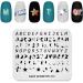 BANGSUN Nail Stamping Plate - Fashion Geometry Words Letters & Stars Pattern | Multi Design for Stunning Nail Art - Buy Online on GoSupps.com