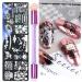 healthGUO Nail Art Stamping Plate Stamper Sponge Pen Halloween Pumpkin Bats Image Nail Polish Template Stamp Stencil Tools Kit 5 - Buy Online on GoSupps.com