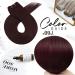 Moresoo 20 Inch Burgundy Red Human Hair Weft Extensions - 100g #99J | 100% Real Human Hair Sew-in Extensions - Buy Online on GoSupps.com