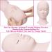Men's Makeup Mannequin Head with 4 Pairs Eyelids | Soft Silicone Eyelash Extension Exercise Model for Beginners - e-MTT-White - Buy Online on GoSupps.com