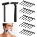 30 pieces of disposable razor safety razor for men razor planes men razor plane disposable razor in blue safety razor once a razor single-razor black black