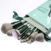 HEYMKGO 15Pcs Makeup Brush Set - Premium Synthetic Bristles for Liquid & Powder Makeup Application - Green - Buy Online on GoSupps.com