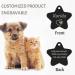 Personalized Engraved Dog Tags by Camal - Custom Stainless Steel Tags for Dogs & Cats | Heart Bone Round & More Shapes - Buy Online on GoSupps.com