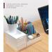 Makeup Desk Organizer with Drawers - Elegant White Vanity Holder for Cosmetics, Brushes, and Beauty Essentials - Buy Online on GoSupps.com
