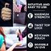 FIGHTSENSE Self Defense Pepper Spray - 1/2 oz Compact Size Maximum Strength Police Grade Formula Best Self Defense Tool for Women W/Leather Pouch Keychain Pink - Buy Online on GoSupps.com