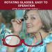 Foldable Makeup Reading Glasses for Women - +2.5 Red Presbyopia Visual Aid - Buy Online on GoSupps.com