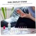 FRCOLOR 2 Sets artificial nails holder DIY nail stand magnetic nail holder display stand artificial false nails nail with base Symphony Acrylic training rack manicure base - Buy Online on GoSupps.com