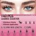 Fairy Lash Clusters Kit - 8-18mm Manga Eyelash Extensions | C Curl DIY Ultra-Thin Invisible Band | Spiky Anime Lashes for Dramatic Look - Buy Online on GoSupps.com