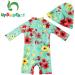 UPF 50+ Baby Swimwear One Piece Swimsuit | Snap Bottom | Light Green 18-24 Months - Buy Online on GoSupps.com