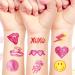 144 Pieces Preppy Theme Temporary Tattoos Pink Preppy Bachelorette Party Tattoos Stickers Assorted Cowgirl Birthday Decorations for Girls  9 Styles