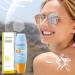 50g Body And Face Sunscreen Sunscreen Cream Moisturizing Whitening Sunblock Sun Protection Factor 50 Non-Greasy Sunscreen For Picnic Camping Swimming And SeasideTravel - Buy Online on GoSupps.com