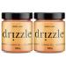 Drizzle Golden Raw Honey - Unfiltered and Unprocessed - Rich in Nutrients and Beneficial Enzymes - Notes of Dandelion Mint and Caramel - 100% Raw Pure Honey - Gluten-Free Paleo-Friendly (Pack of 2) 500g Golden Raw 500 g (Pack of 2)