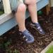 Dotty Fish Soft Leather Baby Toddler Sandals | Navy Blue | Non-slip Suede Soles | 0-6 Months to 3-4 Years - Buy Online on GoSupps.com