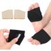Fabric Metatarsal Pads + Gel Cushions for Pain Relief - 3 Pairs (L: 1 Black, 2 Beige) - Buy Online on GoSupps.com