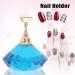 4-Color Nail Art Display Stand - Alloy Holder & Tip Practice Base for Nail Salons (Blue) | International Shipping Available - Buy Online on GoSupps.com