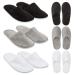 Juvale Disposable Closed Toe Slippers for Guests  Women US Size 12   Men Size 11 (3 Colors  12 Pairs)