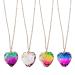 PEMXSWA Natural Quartz Crystal Moon Pendant Chakra Healing Crystal Necklace Jewelry for Women Wonderful Christmas Birthday Gift (L 1 PC)