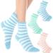 3Pairs Aloe Socks Moisturizing Spa Socks for Dry Cracked Feet Infused Socks Gel Sleeping Fuzzy Socks Lotion Socks Gift for Women Softening Dry Feet