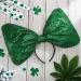 St. Patrick's Day Giant Green Sequin Bow Headband for Women and Girls - Buy Online on GoSupps.com