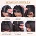 Clip in Wispy Bangs Hair Extensions - 100% Human Hair, French Bangs Fringe - Ash Blonde Color - Buy Online on GoSupps.com