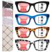SIGVAN Progressive Multifocus Reading Glasses for Women Men Blue Light Blocking Spring Hinge Computer Multifocal Readers 4 Mix-1 1.5 x