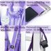 Leg Stretcher Strap with Door Anchor - Purple | Flexibility Trainer for Gymnastics, Dance & Yoga - Buy Online on GoSupps.com