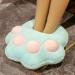 Nysjtyd foot warmer foot warmer no current warm feet help large cartoon plush foot warmers fluffy washable inner lining 38 * 38 cm (pink) blue