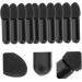 Outanaya 100pcs Mini Eyeshadow Swab Lipstick Brush Applicator Eyelash Spoolie Lip Balm Brush Plastic Black - Buy Online on GoSupps.com