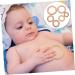 Ibasenice 18 PC Wooden Baby Accessories | Natural Wood Molar Rings & Teething Toys for Newborns - Buy Online on GoSupps.com