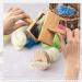 Rtteri 2 Pcs Wooden Wool Carder & Drop Spindle Set for Spinning & Felting - Yarn Weaving & Blending Craft Kit - Buy Online on GoSupps.com