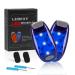 Lebexy LED Bline light safety light 2 pieces set |Three light modes |Safety light for children school bags | Ideal safety warning lamp for strollers cycling hiking camping pets blue