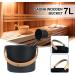 Sauna Accessories Kit Complete Aluminum Bucket Set with Ladle Thermometer/Hygrometer/Sauna Bucke/Hourglass Great for Sauna and Spa 7L - Buy Online on GoSupps.com