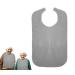 Cre9tive Bib for Adults Bib Bib Eating Apron Seniors Waterproof Grey