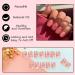 24Pcs French Short Square Glossy Press on Nails with Glue - Pink & Red Waves - Buy Online on GoSupps.com