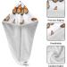 Brown Flowers Hair Towel 2 Pack | Super Absorbent Quick Drying Hair Turbans for Women & Girls | Stylish & Functional Hair Care Accessories - Buy Online on GoSupps.com