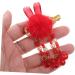 minkissy 5 Pairs Antique Red Hairpin Tassel Hair Accessories Pom Pom Tassels Hair Clips Barrettes Red Furry Balls Bow Hair Clips Girls Tassel Hair Clip Cloth Princess Flower Hair Girl Child - Buy Online on GoSupps.com