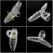 Honbay 6PCS Clear Plastic Hair Claw Clips - Non Slip Large Hair Clamps for Women | Stylish Hair Accessories for Thin to Thick Hair - Buy Online on GoSupps.com