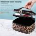 Double-Layer Leopard Makeup Bag - Large Capacity Portable Cosmetic Organizer for Travel - Buy Online on GoSupps.com