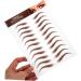 Hemoton 10 Sheets sticker eyebrow stickers peel off simulation eyebrow grooming shaping eyebrow 1 count (Pack of 1) Brownx2pcs - Buy Online on GoSupps.com