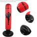 Punching Bag - Black & Red Kickboxing Bag for Taekwondo | Compact Fast Rebound | Fitness & Stress Relief - Buy Online on GoSupps.com