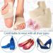 Smilamo Premium Bunion Corrector Sock | Comfortable Orthopedic Big Toe Straightener Brace for Women - 2 PCs Black & Skin - Buy Online on GoSupps.com